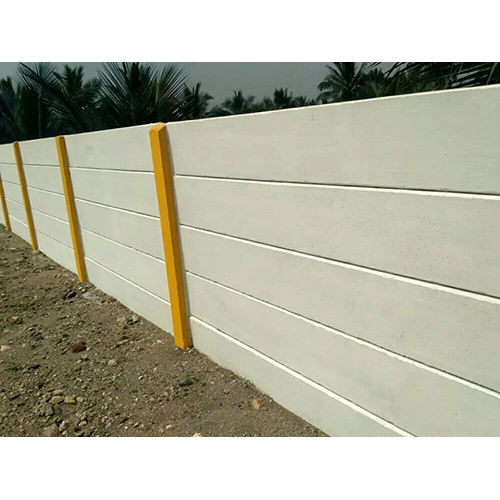 RCC Precast Compound Wall - High Quality Reinforced Concrete, Customized Size for Industrial Use, Polished Surface Finish