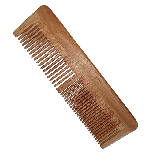 Neem Wood Lily Comb - 40g Solid, Stimulates Scalp & Reduces Hair Loss - For All Hair Types, Activates Hair Follicles for Growth & Thickness