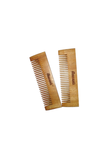 Neem Wood Lilly Comb - 44g Solid Design | Antibacterial, Antiseptic, Suitable for All Hair Types