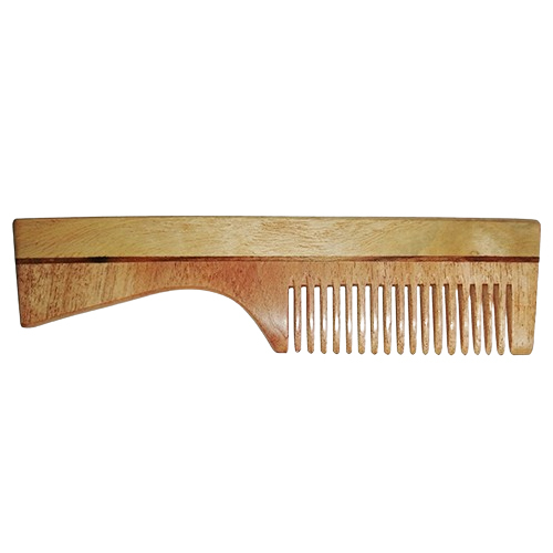 Bg0003 40G Pure Neem Wood And Sheesham Wood Handle Comb - Color: Brown