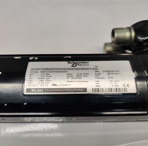 Schneider Electric Sh070/60020/0/0/00/00/00/01/00 Servo Motor - High-performance Electric Servo Motor, Precision Control, Robust Design, Energy Efficient