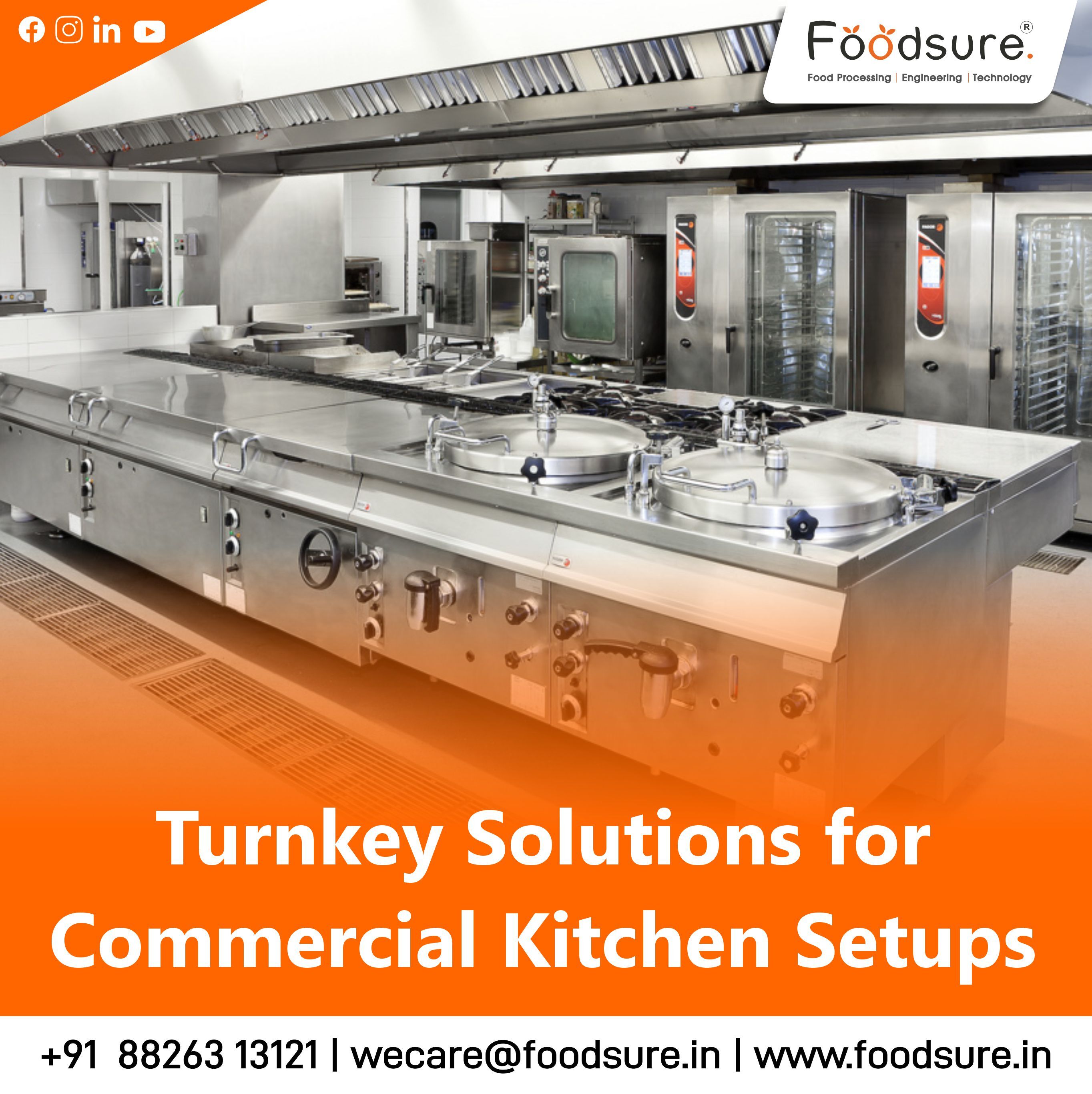Commercial Kitchen Setup By Foodsure