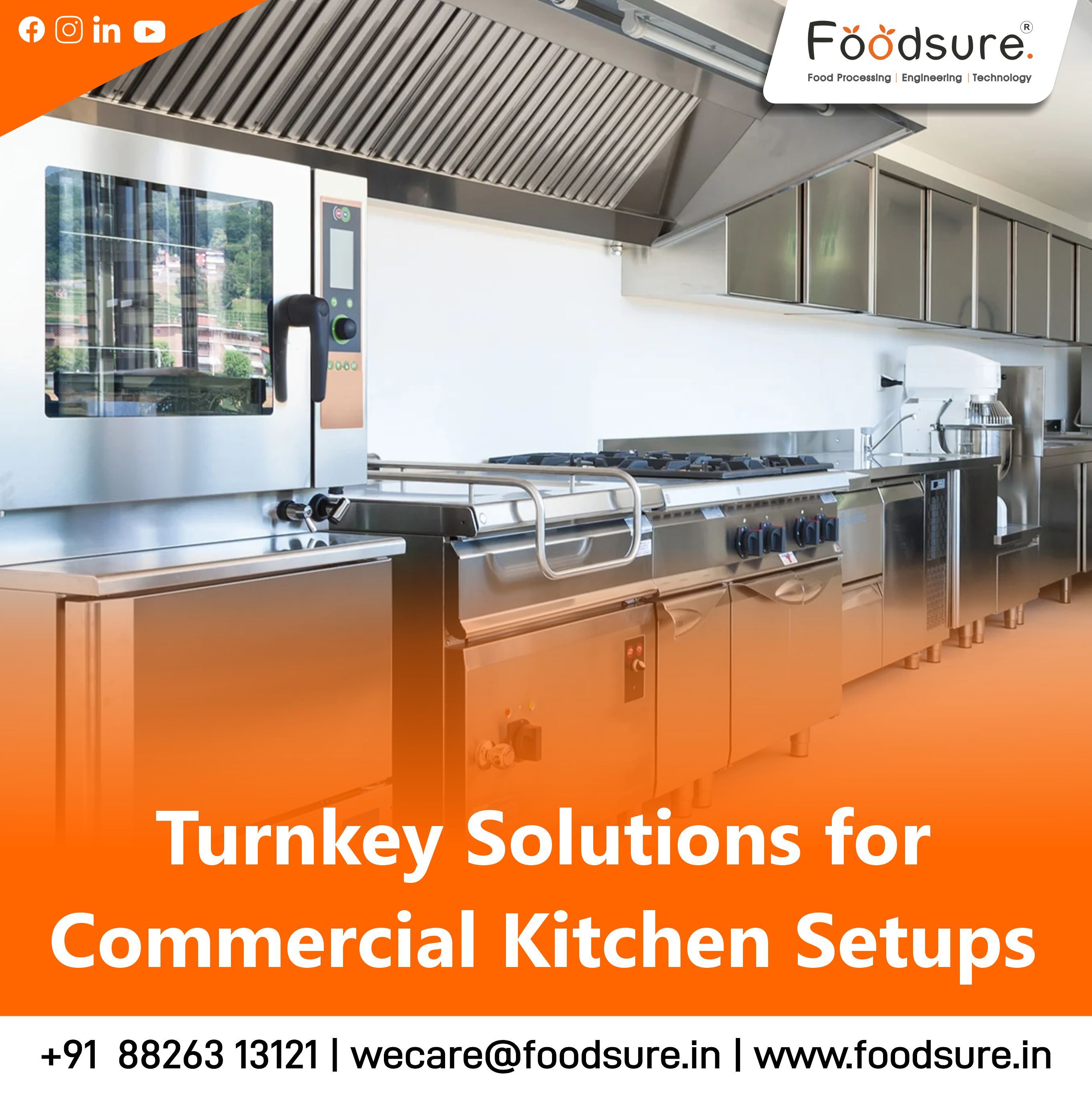 Commercial Kitchen Setup By Foodsure