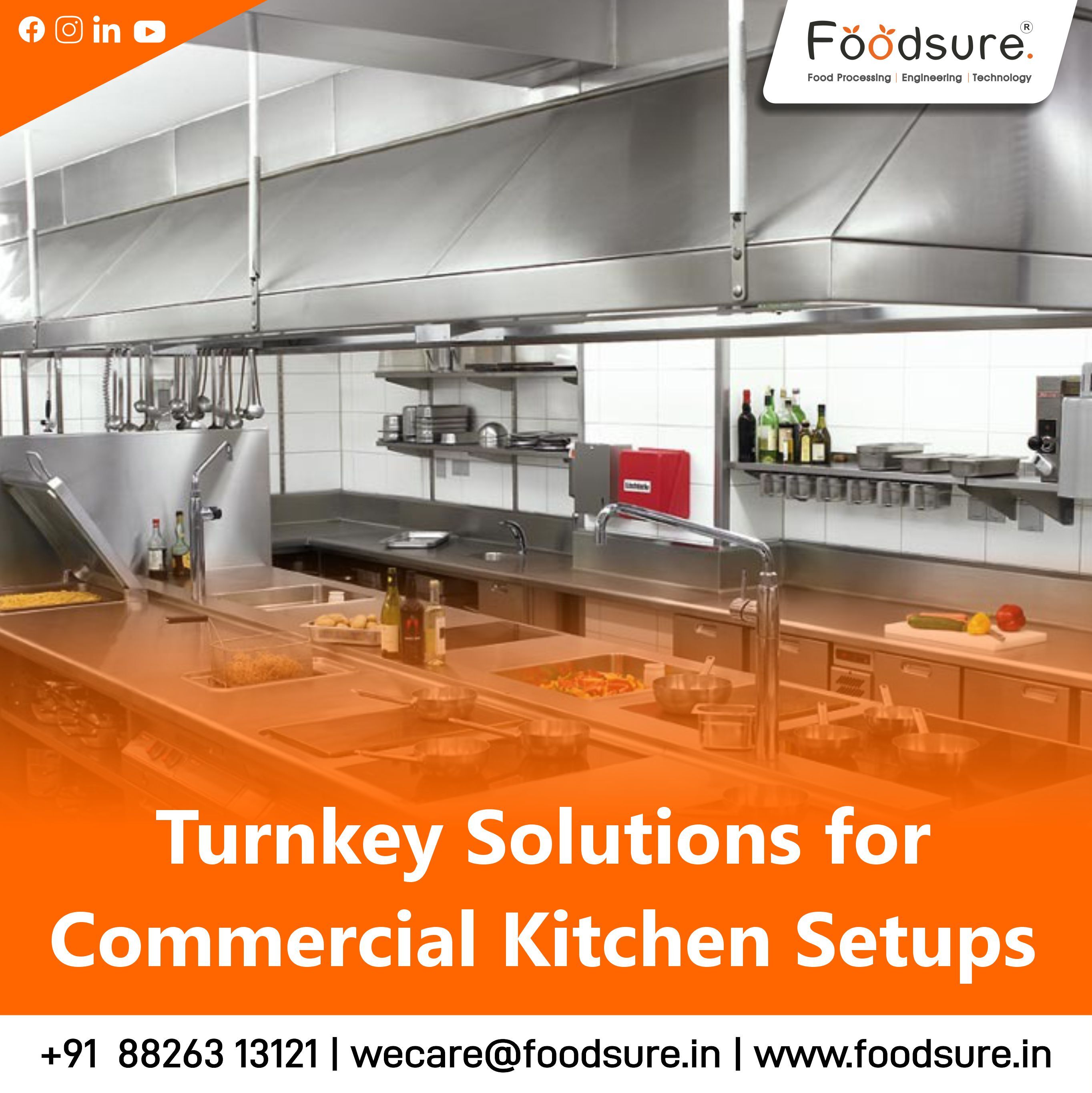 Commercial Kitchen Setup By Foodsure