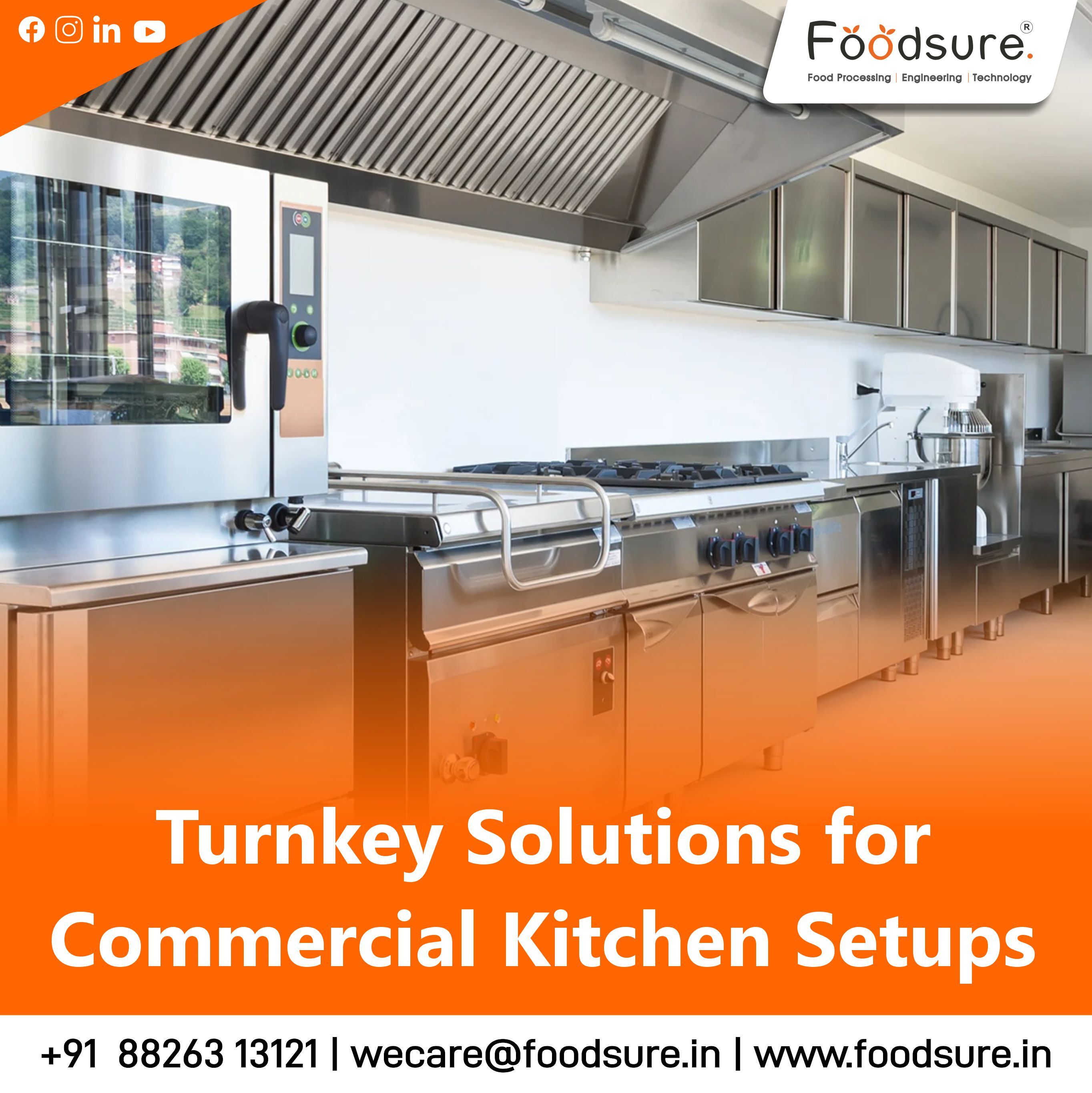 Commercial Kitchen Setup By Foodsure