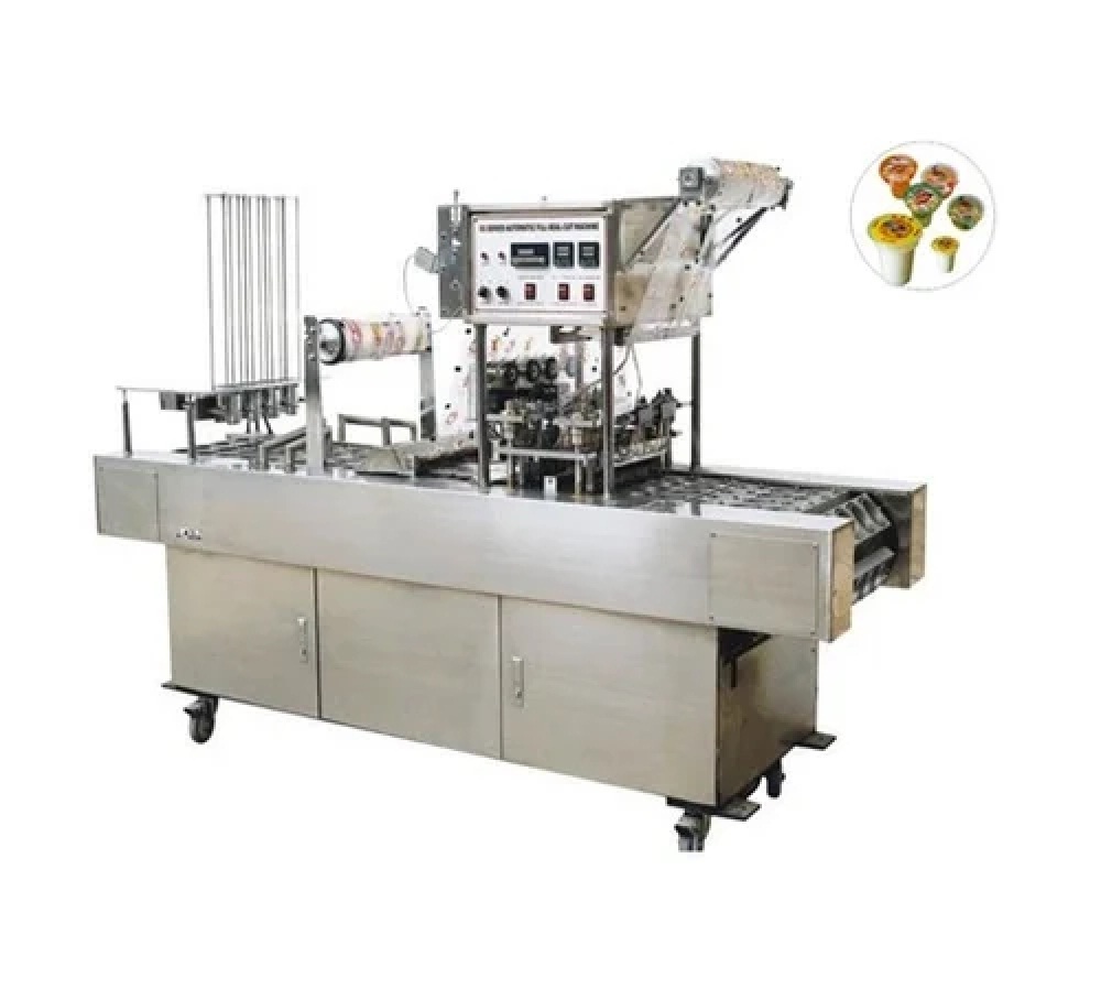 Filling And Sealing Machine - Stainless Steel, 2150x700x1550mm | 32 Cup/min Capacity, 2.5kw Power, Highly Efficient