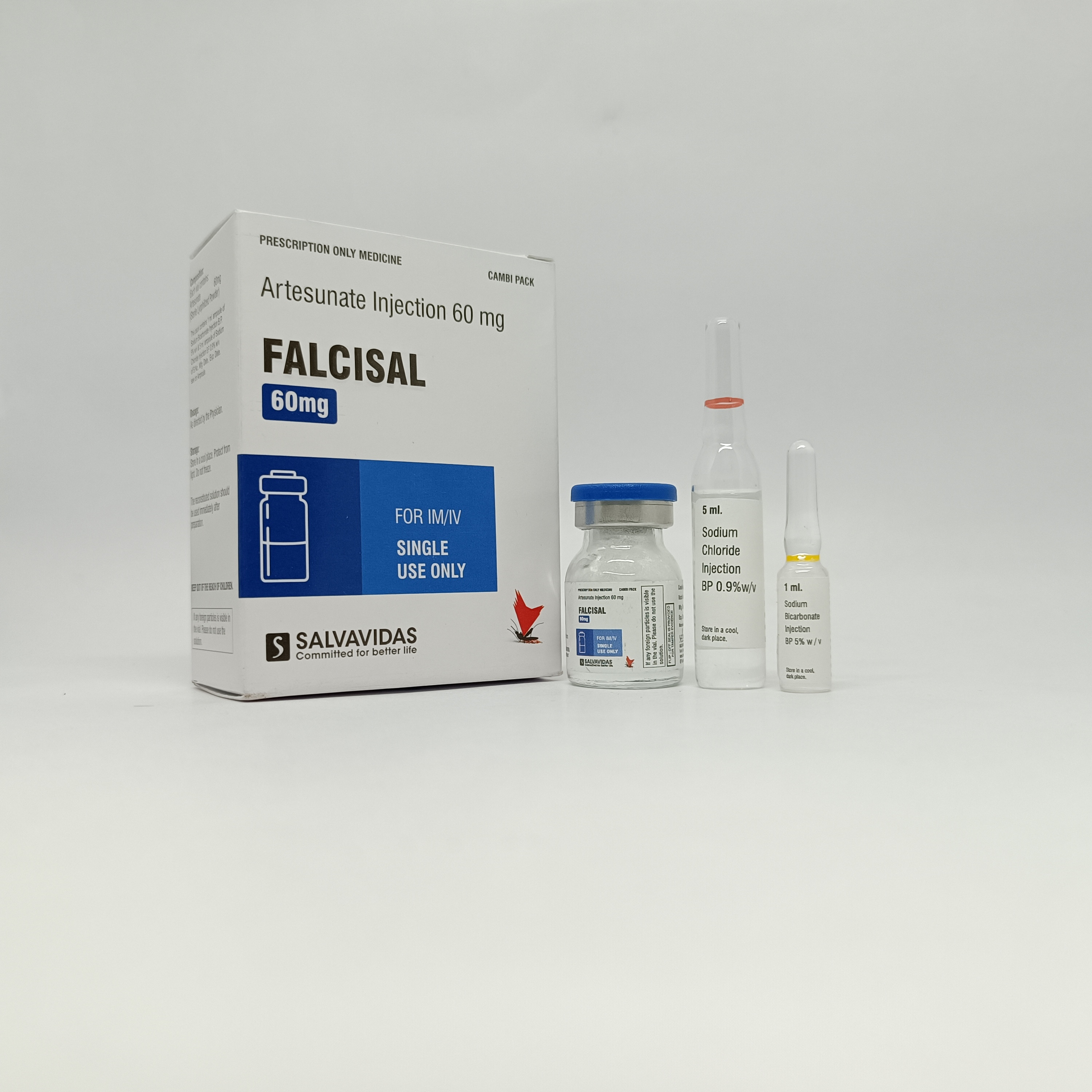 Artesunate Injection - 60mg Antimalarial Solution | Effective Against Chloroquine Resistant Falciparum Malaria, Cerebral Malaria, Free Radical Mechanism