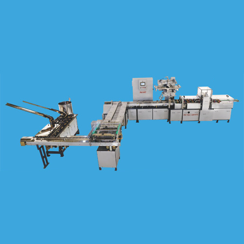 Automatic Four Axis Single Flavour Cream Sandwich Packing Machine With Four Servo Motor