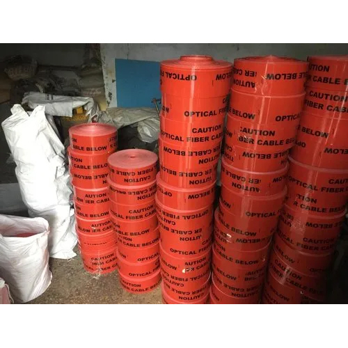 Printed Warning Board Tape - PVC, 1 Inch Wide, Multicolor | Features: Yellow/Orange, Industrial Usage, Roll Packaging