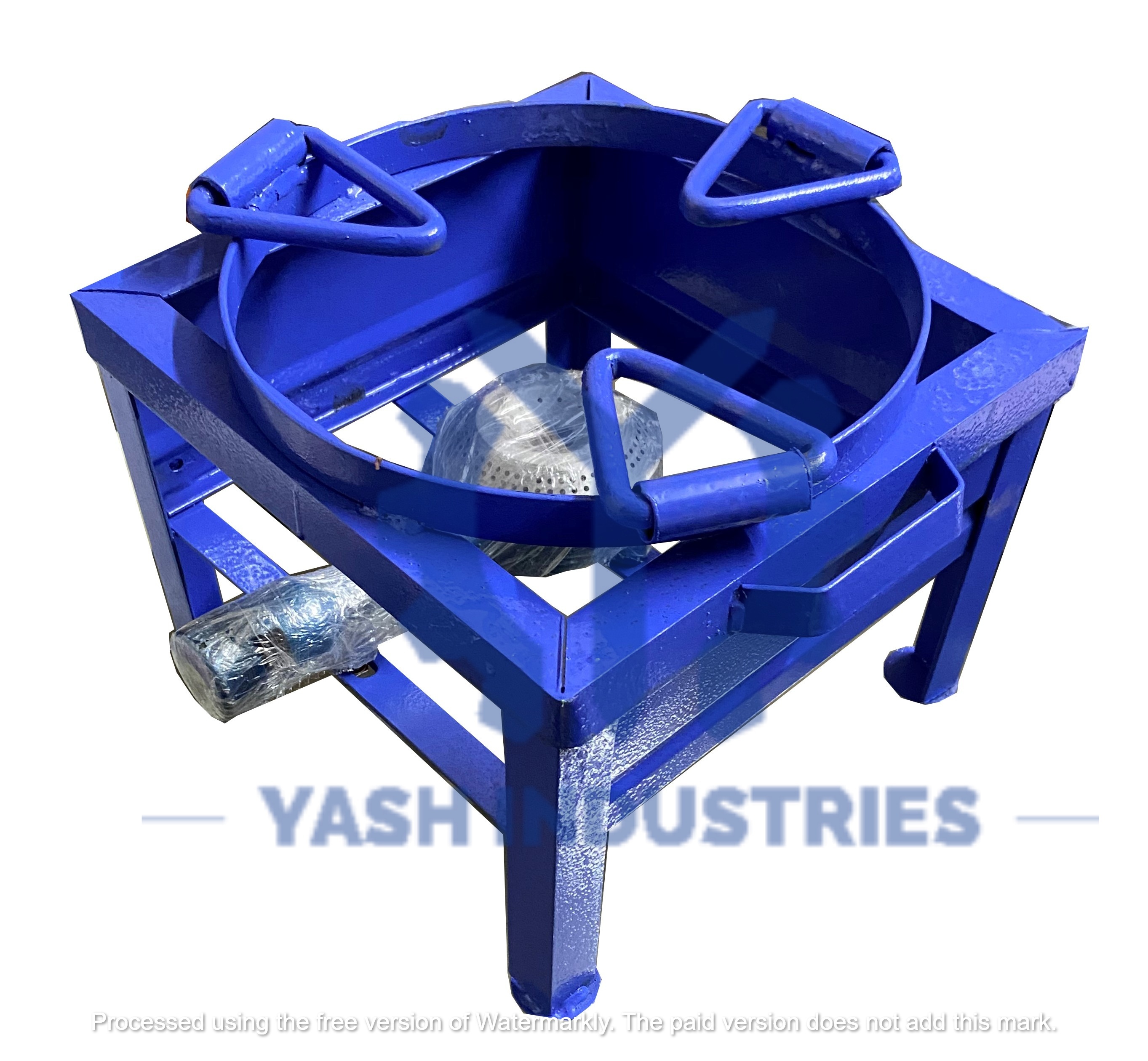 10 X 10 X 8 Mild Steel Ringkada Gas Stove/gas Bhatti/gas Chula - Length: 33.00 Centimeter (Cm)