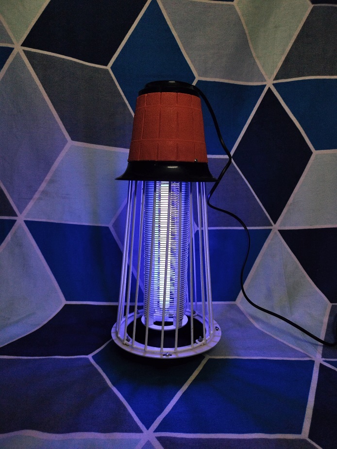 Innovative Indoor Mosquito And Insect Zapper - Abs Plastic, 6.5x15.5 Inches | 500 Sqft Coverage, Chemical-free, Odorless, 360-degree Effectiveness, Easy Maintenance