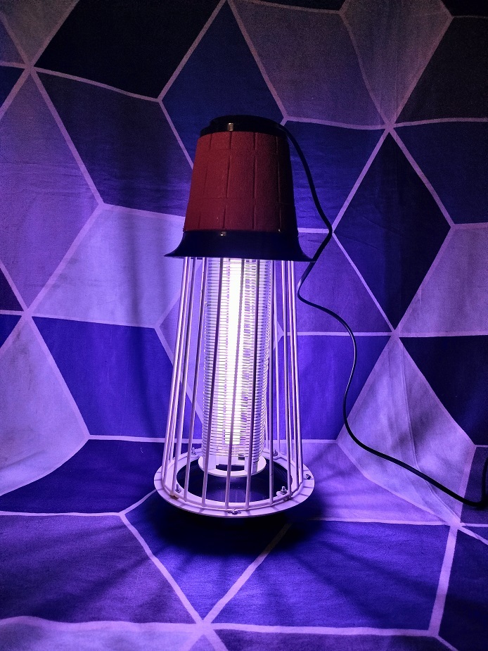 Innovative Indoor Mosquito And Insect Zapper - Abs Plastic, 6.5x15.5 Inches | 500 Sqft Coverage, Chemical-free, Odorless, 360-degree Effectiveness, Easy Maintenance