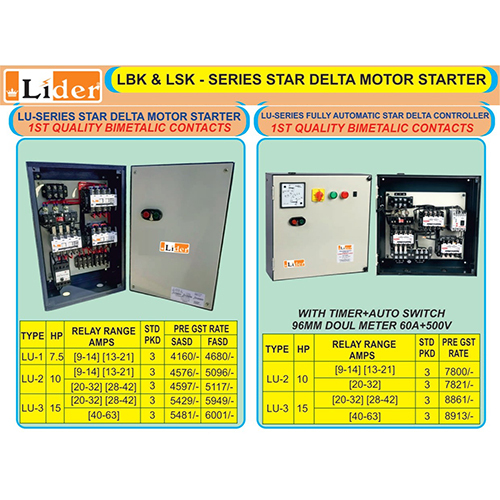 Star Delta Motor Starter Panel - 220v, 50hz | Customizable Dimensions And Adjustable Thickness, Warranty Included
