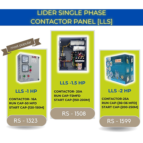 Lls 1 Hp Contactor Panel Dimension (L*w*h): As Per Available Millimeter (Mm)