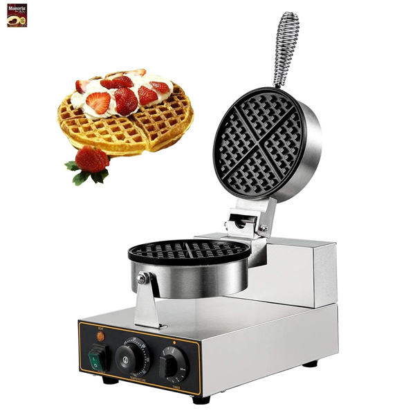 Waffle Maker Round Electric - Automatic Grade: Manual