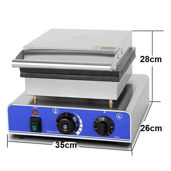 Biscuit Waffle Maker Machine - Stainless Steel, 34d X 39w X 25h Cm | Dual Functionality, Efficient Production, User-friendly Design