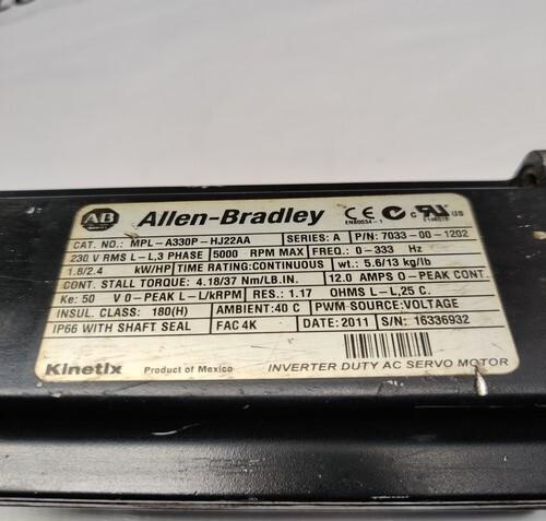 Allen-bradley Mpl-a330p-hj22aa Servo Motor - High Precision Design, Effortless Integration For Smooth Motion Control And Reliable Performance