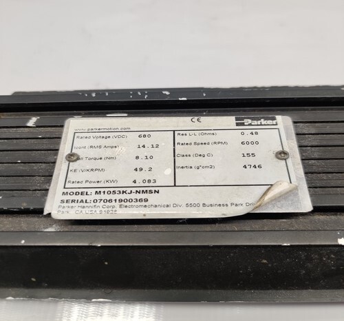 Parker M1053kj-nmsn Servo Motor - Precision Engineering, High Torque Output, Enhanced Performance In Automation, Ideal For Robotics Applications