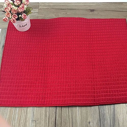 Dish Drawing Mat - Color: Black Red Brown