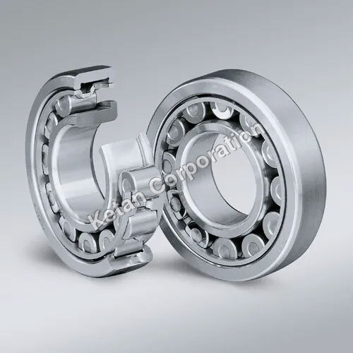 Cylindrical Roller Bearing - Stainless Steel, Various Sizes Available, Silver Color, Industrial Use