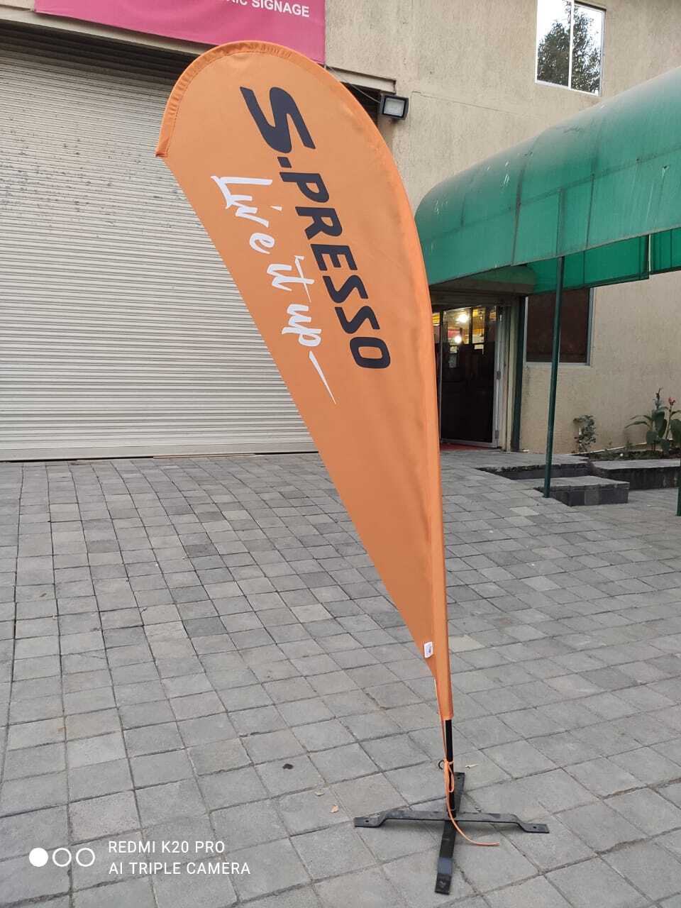 Tear Beach Flag - Flagpole Material: Fiberglass