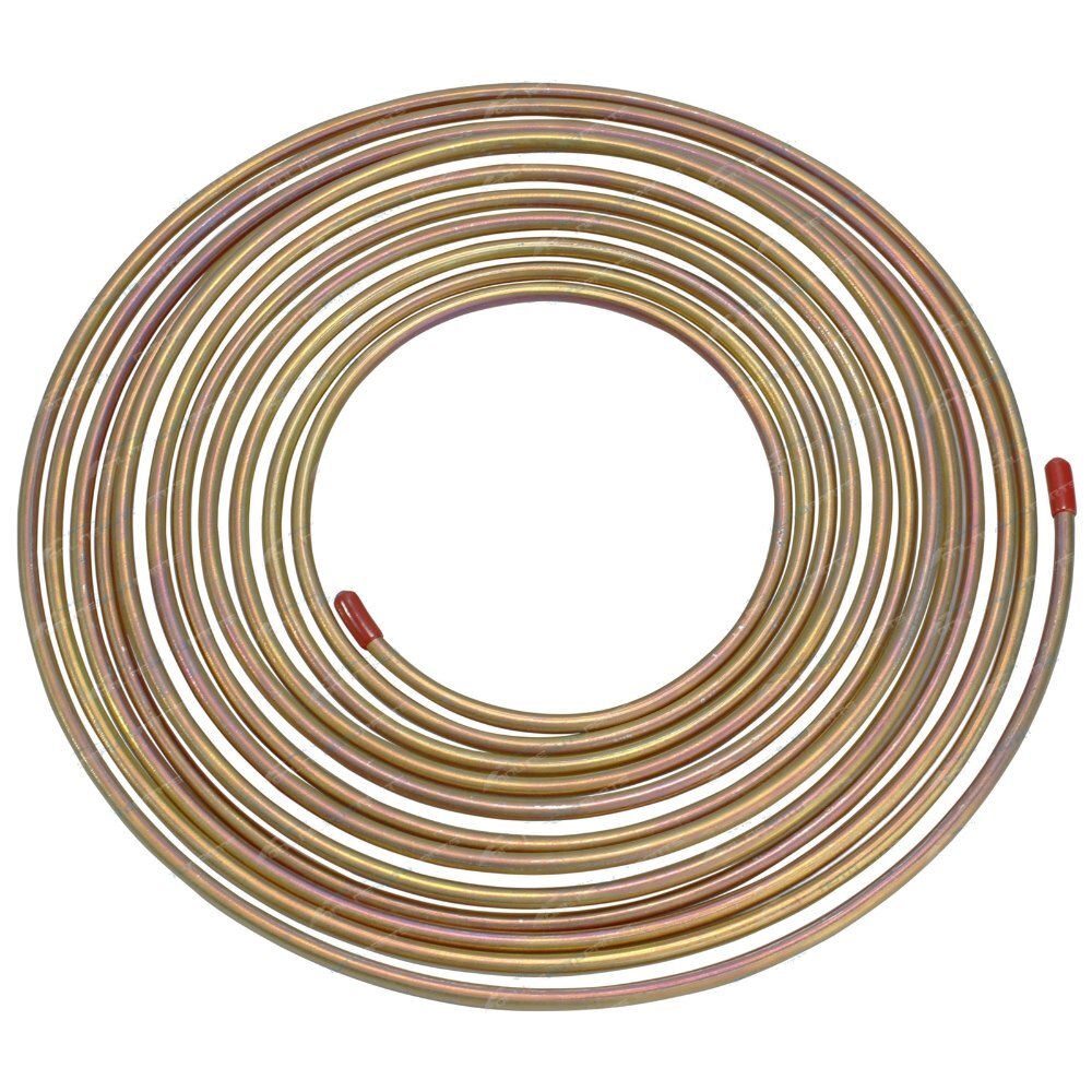 Brass Pipe - Copper Coated, Od 4-12mm, Wall Thickness 0.5-2mm, Length 10-50m | Ideal For Brake Lines In Two And Three Wheelers, Compliant With Is 1239