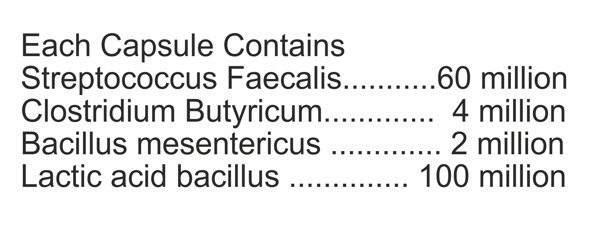 Pre And Probiotic Capsule