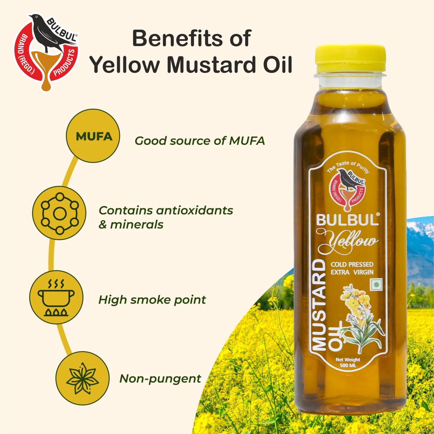 Bulbul Yellow Mustard Oil