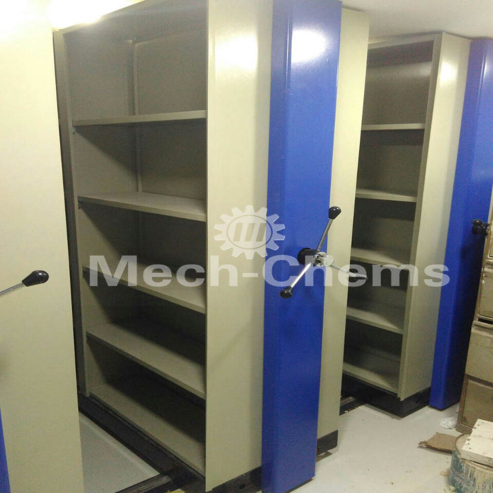 Mobile Racking System - Powder Coated Mild Steel, Customized Sizes Available | Heavy Load Bearing Capacity, Corrosion Resistant, Manual & Mechanically Operated