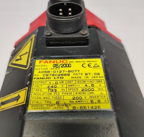 Fanuc A06b-0127-b077 Ac Servo Motor - High-performance, 200v, 2.5 Kw Output | Ideal For Precision And Automation Applications
