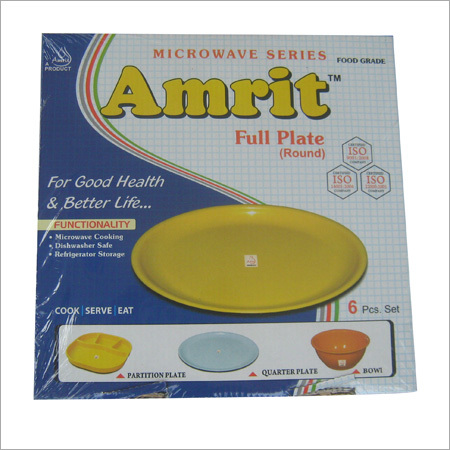 प्लास्टिक की गोल प्लेट