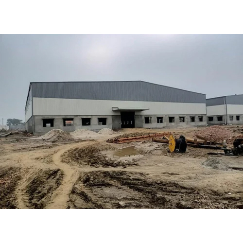 Prefabricated Factory Shed - Customizable Dimensions, Grey Color, Durable Wall Panels Of Varying Thickness For Long Life And Resilience