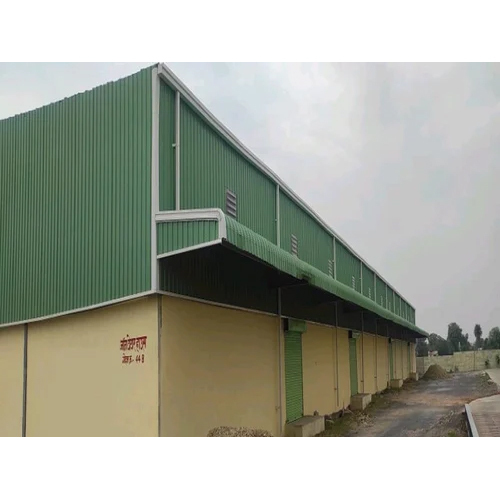 Commercial Prefabricated Building - High-quality Steel, Long Life Span, Green Color | Durable Warehouse And Workshop Solution