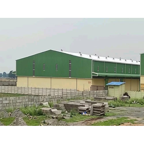 Commercial Prefabricated Building - High-quality Steel, Long Life Span, Green Color | Durable Warehouse And Workshop Solution