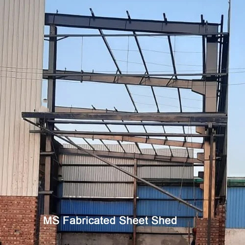 Ms Fabricated Sheet Shed Dimension (L*w*h): As Per Requirement Foot (Ft)