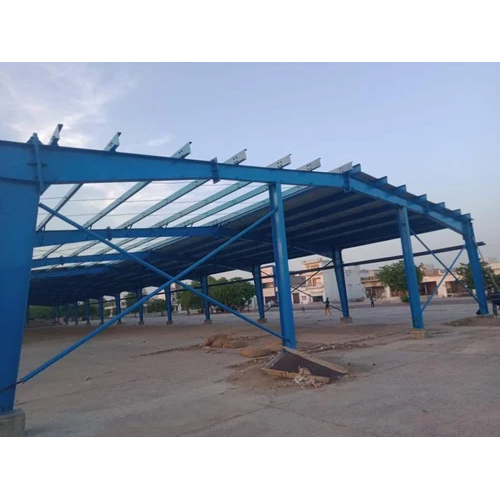 Pre Fabricated Building Shed - Steel Roof Custom Dimensions Blue Coated Finish | Long Life Durability For Warehouse Or Workshop Use