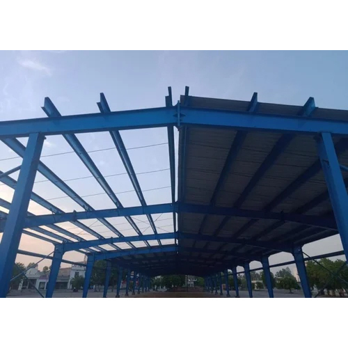 Pre Fabricated Building Shed - Steel Roof Custom Dimensions Blue Coated Finish | Long Life Durability For Warehouse Or Workshop Use