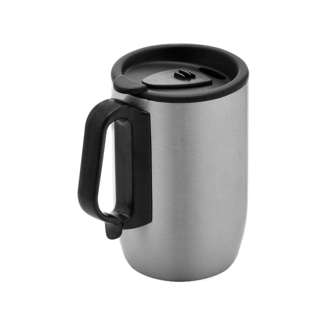 Ss Coffee Mug - Stainless Steel, 300ml Capacity, Matte Finish, Silver Color | Keeps Beverages Hot Or Cold, Custom Logo Imprint Available