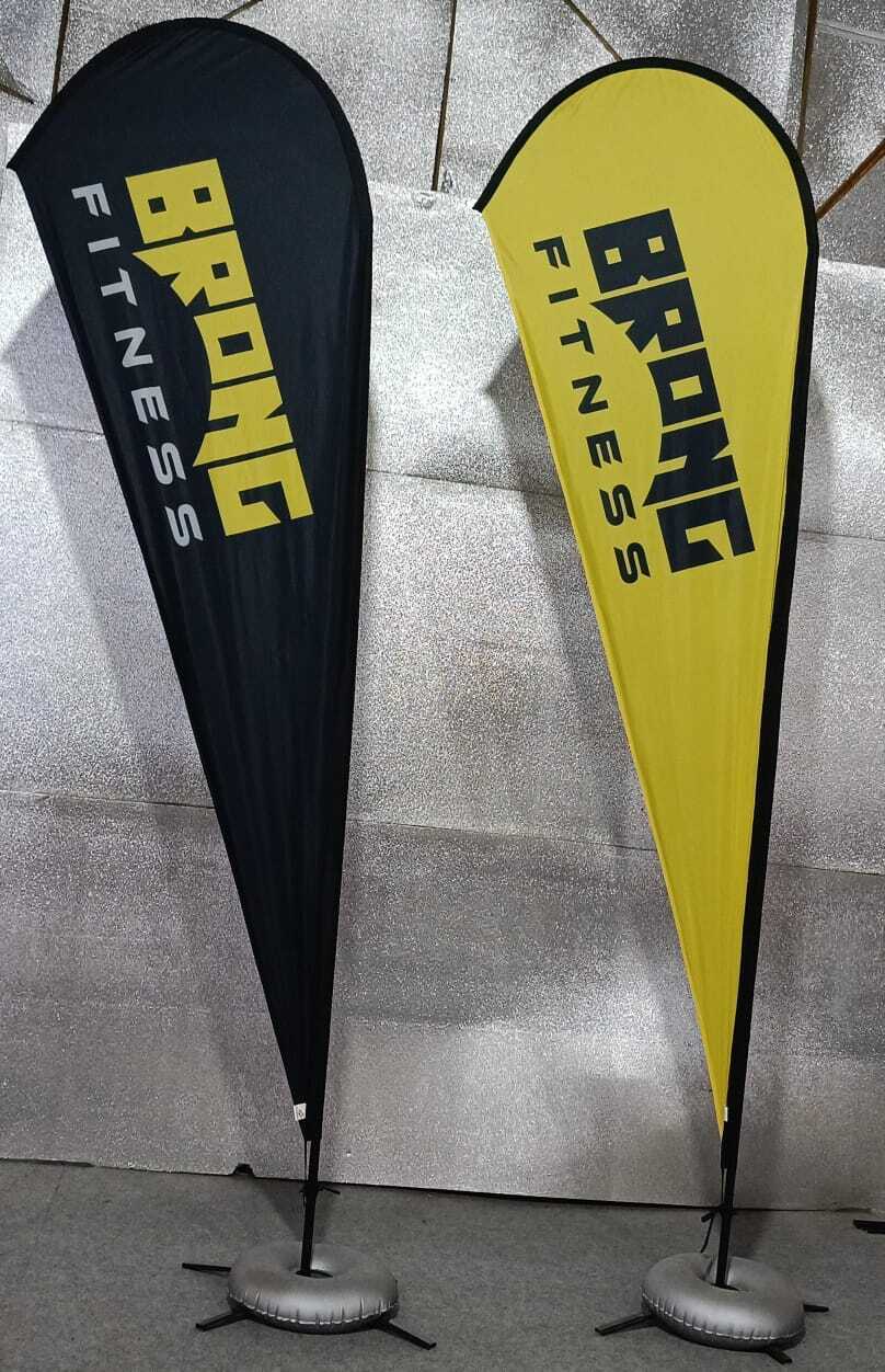 Teardrop Flags - Flagpole Material: Fiberglass