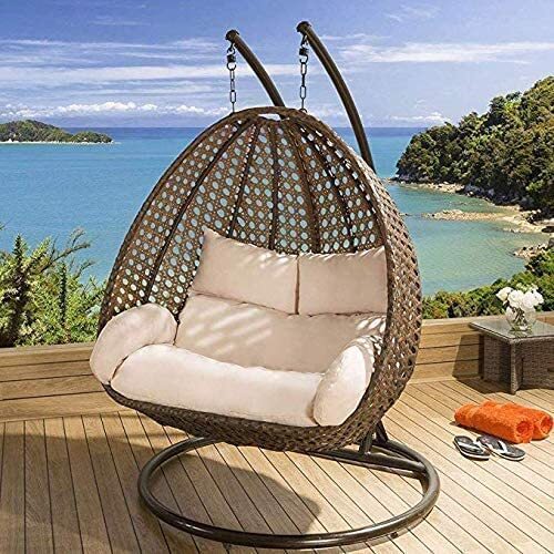 Wicker Two Seater Swing No Assembly Required