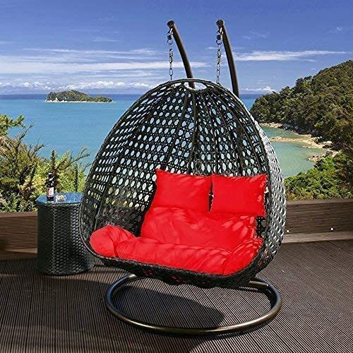 Wicker Rattan Two Seater Swing Chair Application: Garden