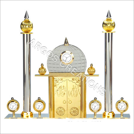 डिज़ाइनर मेटल टेबल क्लॉक