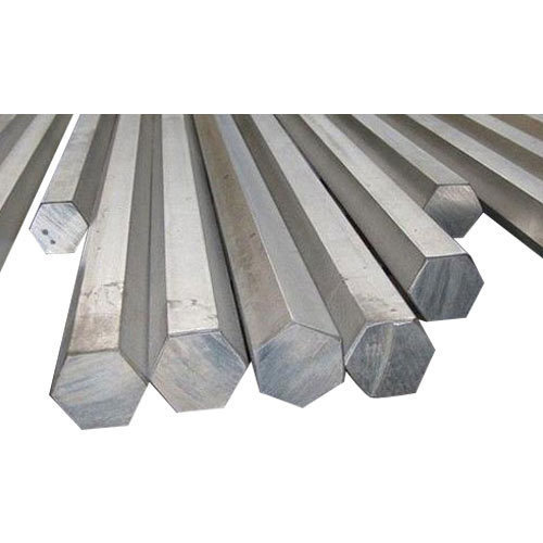 Silver En19 Hex Bar