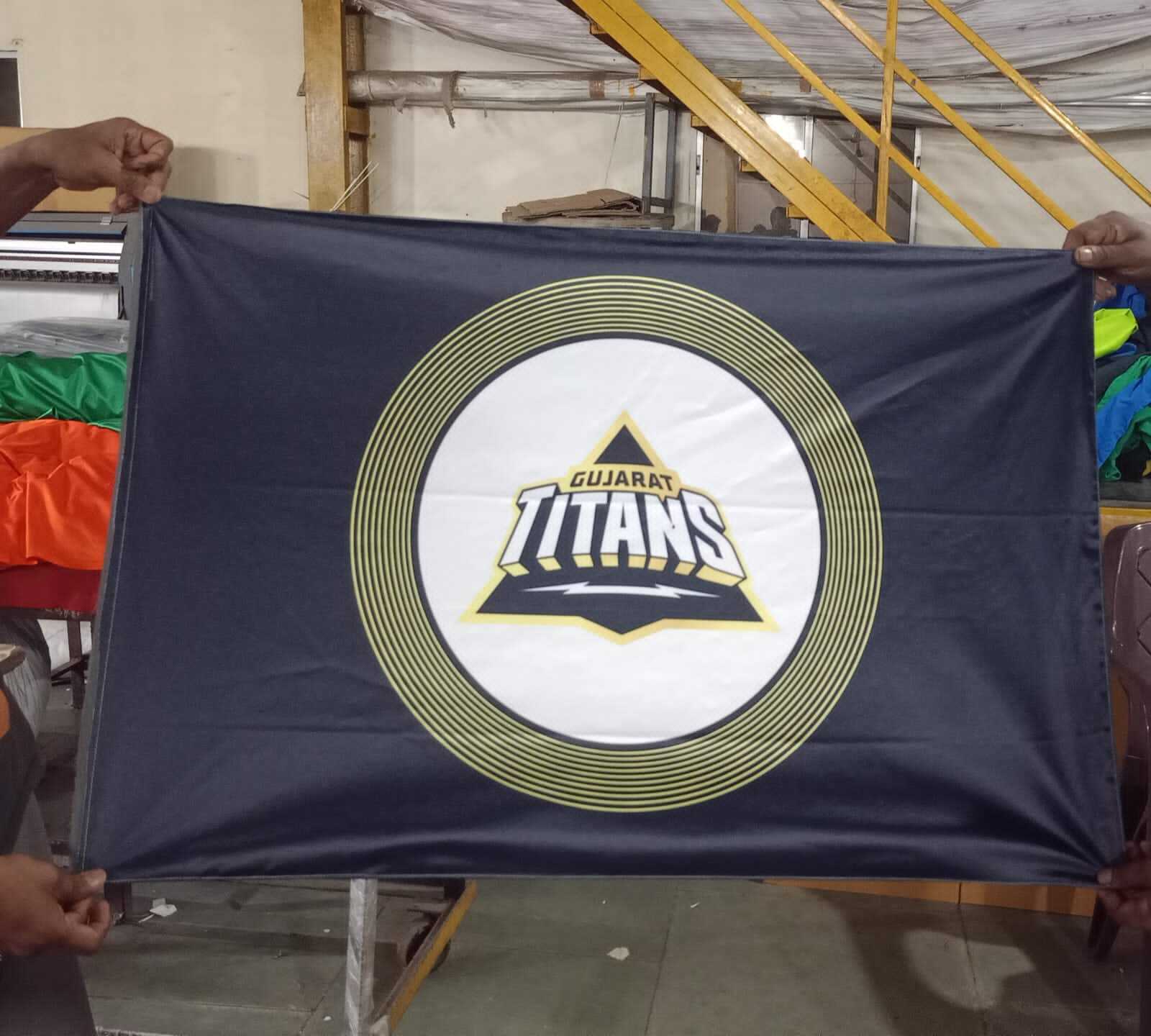 Indian Premier League Flags - Flagpole Material: Plastic