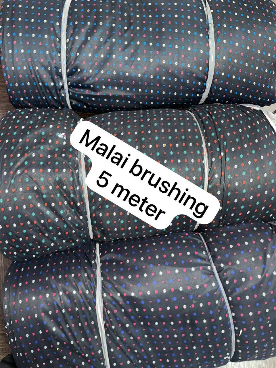Brushing Malai Print Lycra Fabric