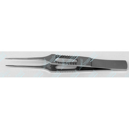 Tying Forceps - Straight, Lightweight Perforated Model At 87 Mm Length With 6 Mm Tying Platform, Aisi 420 Stainless Steel And Titanium Alloy