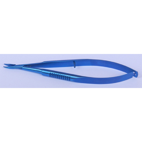 Barraquer Needle Hoder - 117 mm Overall Length, 11 mm Fine Jaw, Polished Finish, Round Serrated Body, Made of AI6V4 Surgical Grade Titanium