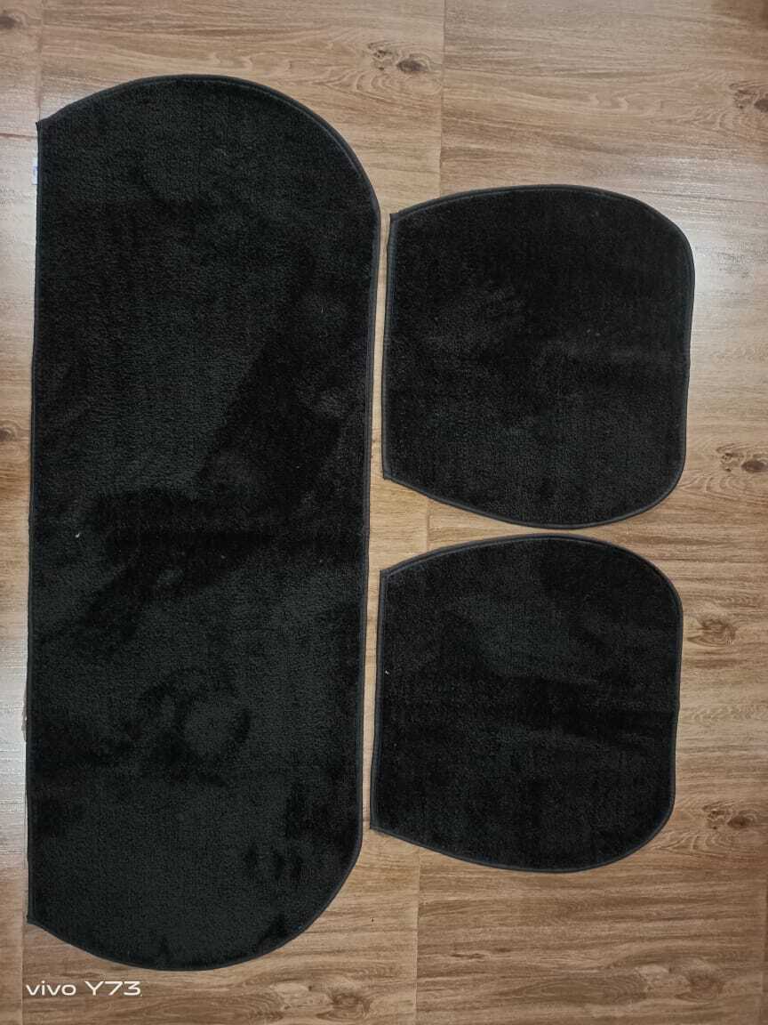 Car Mat - Micro Polyester Front, 20x52 Inches + 20x21 Inches, Customizable Colors & Anti-slip Tpr Backing, Quick Dry & Machine Washable, Modern Design