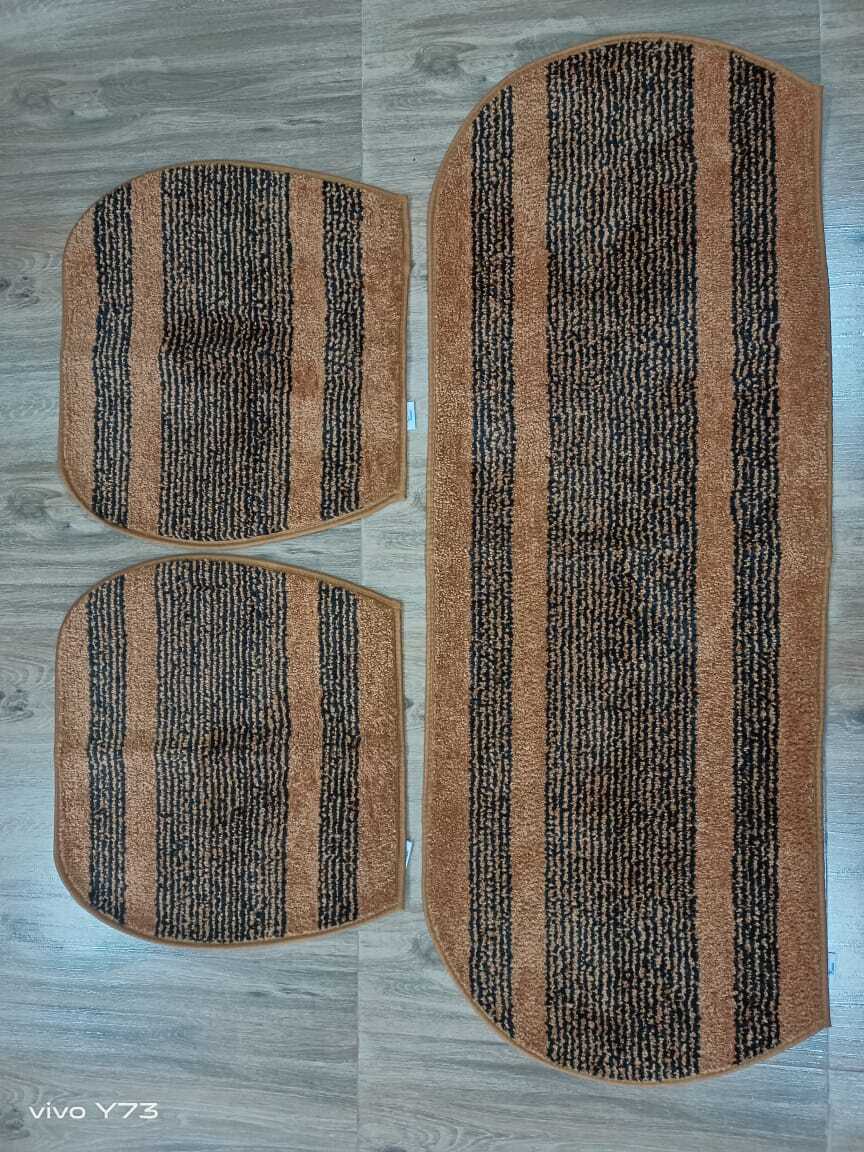 Car Mat - Micro Polyester Front, 20x52 Inches + 20x21 Inches, Customizable Colors & Anti-slip Tpr Backing, Quick Dry & Machine Washable, Modern Design