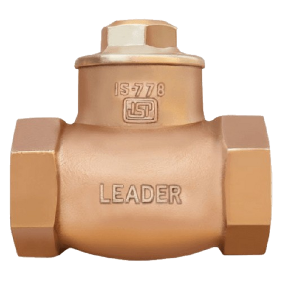 Leader Horizontal Lift Check Valve Is021 - Brass Material, Size 15 Mm - 100 Mm, Class 1 Pressure Rating, Integral Seat Design, Screwed Female Threads